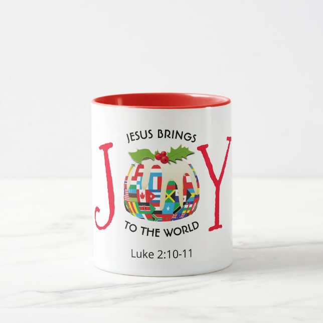JESUS | JOY TO THE WORLD | Christian | Christmas Mug (Center)