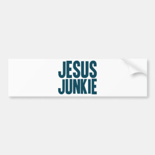 Jesus Junkie Bumper Sticker