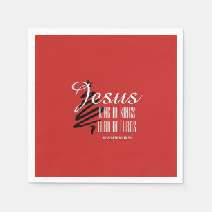 JESUS KING OF KINGS Christmas Scripture Paper Napkin
