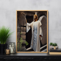 Jesus Knocking on Antique Door