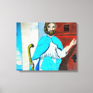 JESUS KNOCKS canvas Print