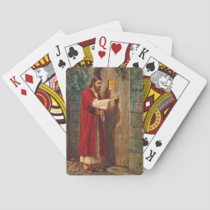 Jesus Knocks On The Door Playing Cards
