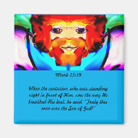 Jesus  know love  wooden box sign magnet keychain