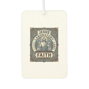 Jesus Laboratory Label Faith Jesus Laboratory Chri Air Freshener