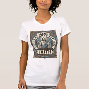 Jesus Laboratory Label Faith Jesus Laboratory Chri T-Shirt
