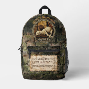 Jesus Lamb of God - Agnus Dei Printed Backpack