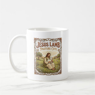 Jesus Lamb Pasture Cute Jesus Lamb Pasture Cute Ch Coffee Mug