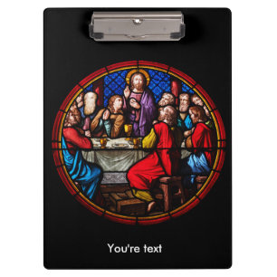 Jesus last meal with his disciples clipboard