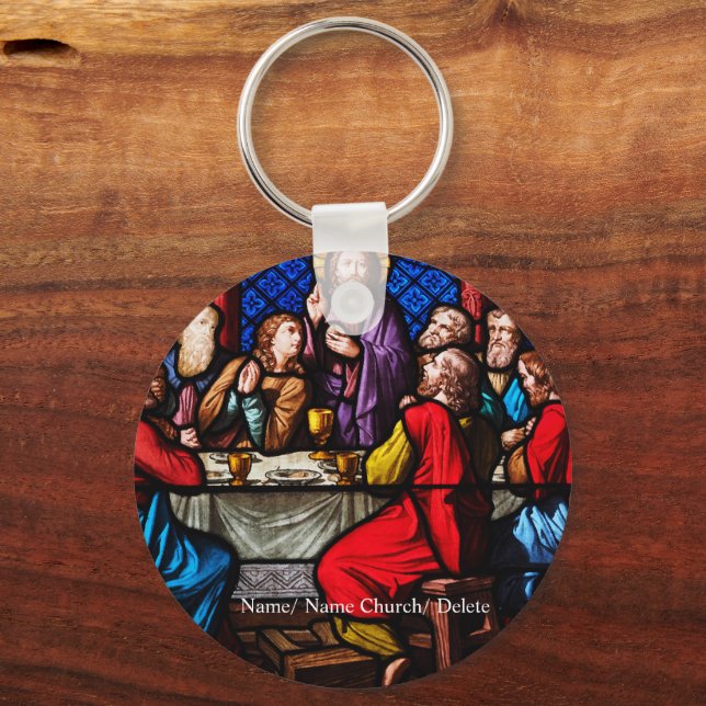 Jesus last meal with his disciples keychain (Front)