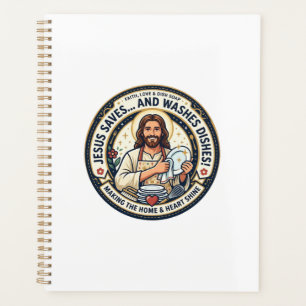 Jesus Laundry Chores Humour Shirt Christian Graphi Planner