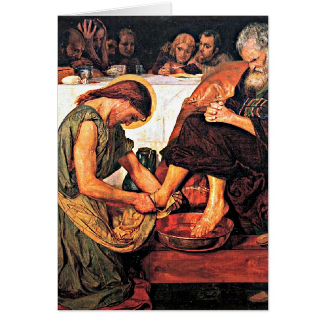 Jésus Lave les pieds de Pierre (Devant)