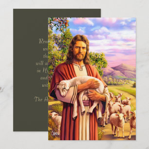 Jésus Le Bon Pasteur Peindre Les Cartes De Pâques
