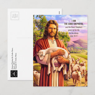 Jésus Le Bon Pasteur Peindre Les Cartes Postales D