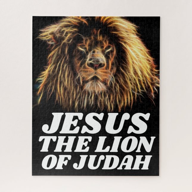 JÉSUS LE LION DE JUDAH CHRISTIAN JIGSAW PUZZLE (Vertical)
