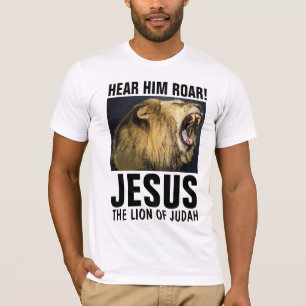 JÉSUS, LE LION ROARANT DE JUDAH, T-SHIRTS