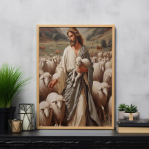 Jesus Leading His Faithful Flock