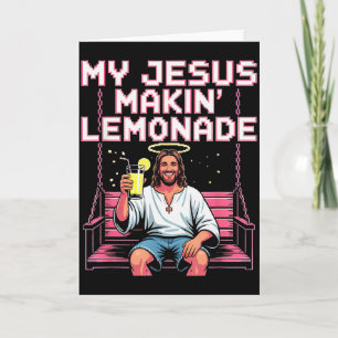Jesus Lemonade Funny Christian Meme  Card