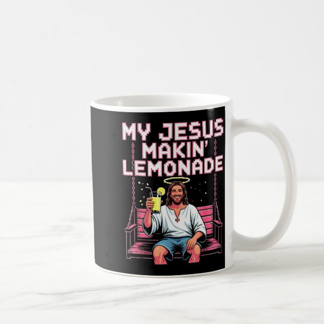 Jesus Lemonade Funny Christian Meme  Coffee Mug (Right)