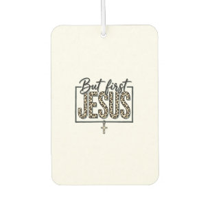 Jesus Leopard Print Christian Vintage Engraving Sh Air Freshener