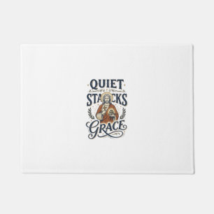 Jesus Librarian Graphic Tee Christian Art_1 Doormat