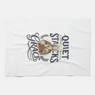 Jesus Librarian Graphic Tee Christian Art_1 Kitchen Towel