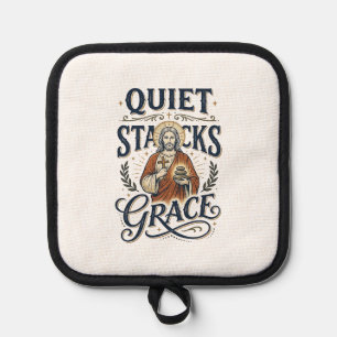 Jesus Librarian Graphic Tee Christian Art_1 Pot Holder