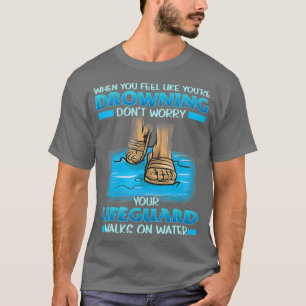 Jesus Lifeguard Christian Inspirational Cute T-Shirt