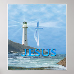 Jesus Light house poster