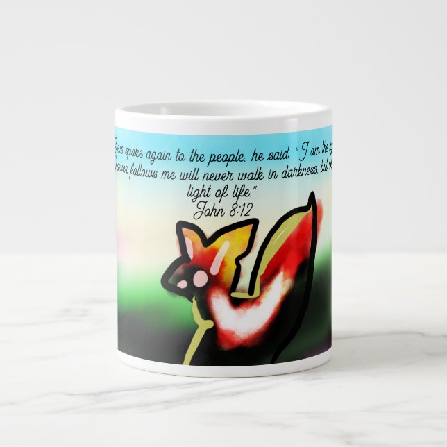 jesus light large coffee mug (Front)