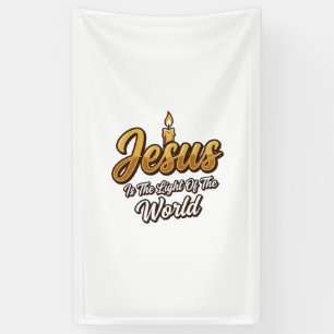 Jesus Light of the World Candle Christian Vector_1 Banner