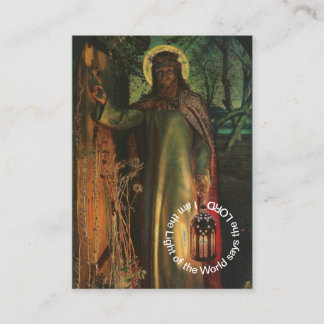 Jesus Light of the World prayer card