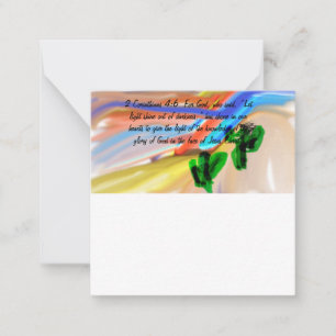 Jesus light of world card