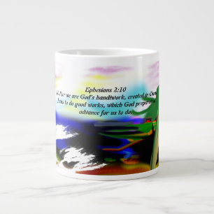 Jesus light plan large coffee mug