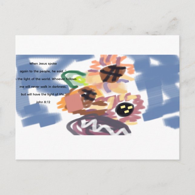 jesus light postcard (Front)