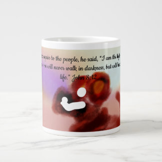 jesus light world  large coffee mug