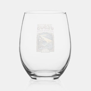 Jesus Lighthouse Keeper Jesus Lighthouse Keeper Ch Stemless Wine Glass