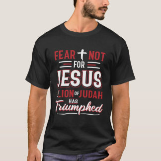 Jesus Lion Judah Cross Faith Christ God T-Shirt