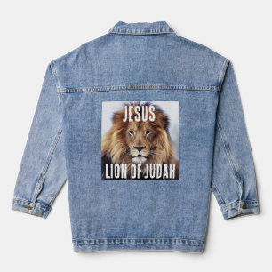 JESUS LION OF JUDAH Denim jean Jacket