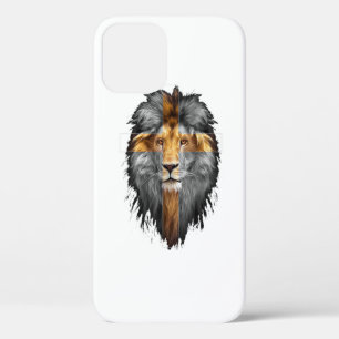 Jesus Lion Of Judah Jesus Cross Faith Christian Me iPhone 12 Case