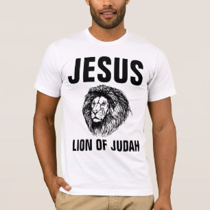 JESUS, LION OF JUDAH, Messianic Jewish T-shirts