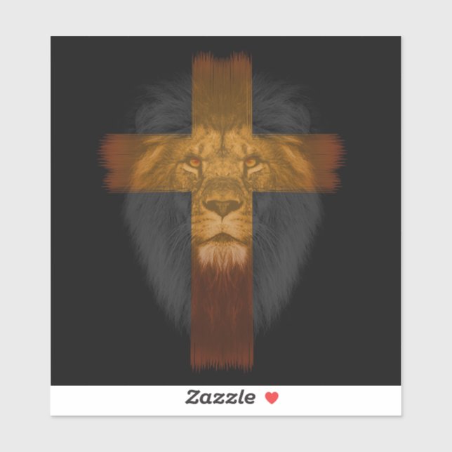 Jesus Lion of Judah Vinyl Sticker (Sheet)