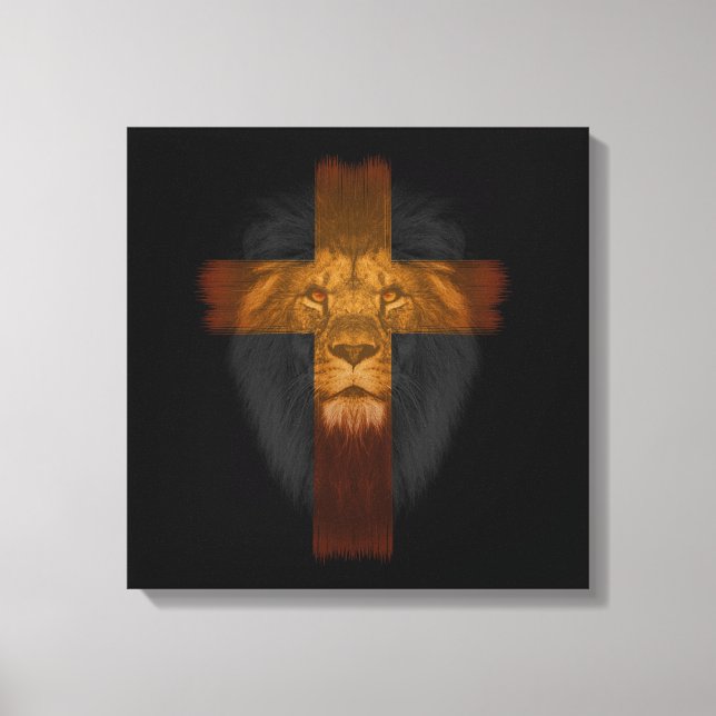 Jesus Lion of Judah Wrapped Canvas (Front)