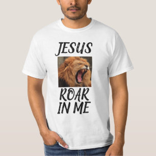 JESUS LION ROAR IN ME CHRISTIAN T-SHIRTS 