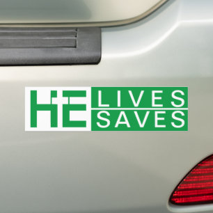 JESUS LIVES JESUS SAVES   THE CROSS   CHRISTIAN BUMPER STICKER