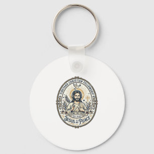 Jesus Lo Fi Study Beats Aesthetic Graphic Tee Chri Keychain