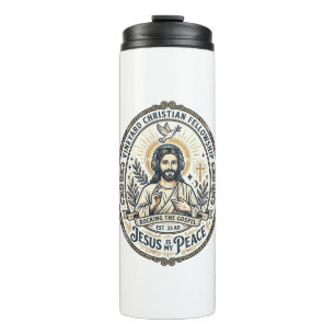Jesus Lo Fi Study Beats Aesthetic Graphic Tee Chri Thermal Tumbler
