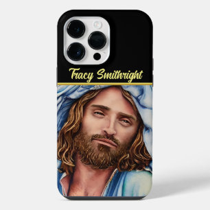 Jesus looking at you iPhone 14 pro max case