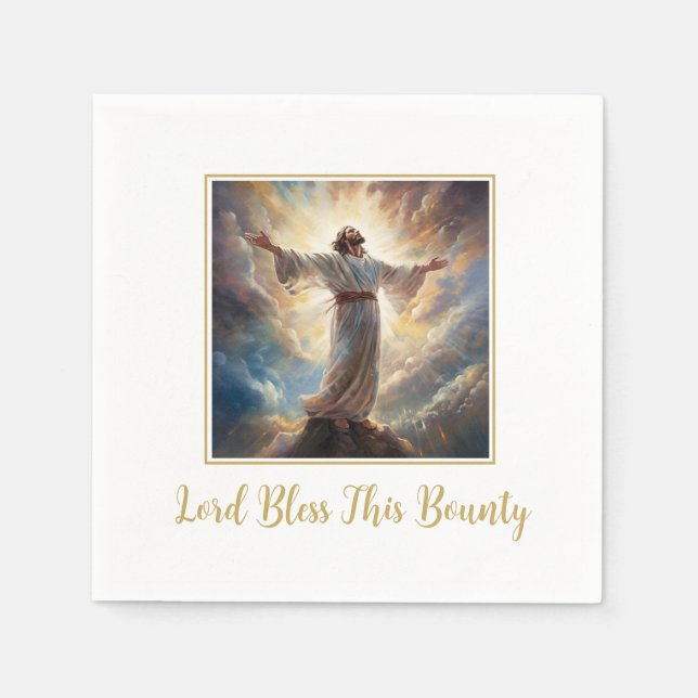Jesus Lord Bless Paper Napkins (Front)