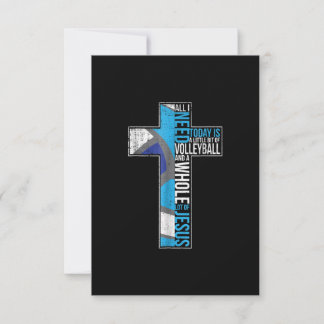 Jesus Love |All I Need Is Little Bit Of Volleyball RSVP Card