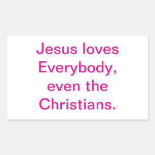 Jesus Love Christian Jeff Hankamer Artjunkhaus Sticker